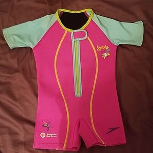 3T Girls Speedo Neoprene Swim suit Wetsuit